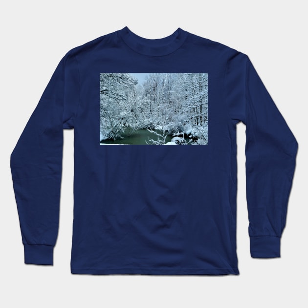 Southern Illinois Winter Scene 2_Dec 2012 Long Sleeve T-Shirt by michaelasamples